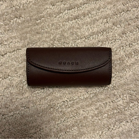 Coach Accessories - Coach vintage Brown Leather lip stick holder